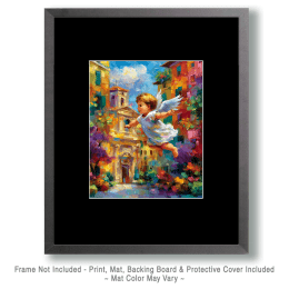 Baby Angel Flying Art