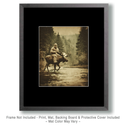 Bigfoot Riding a Moose Art