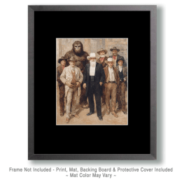 Bigfoot and Friends in the Old West Art
