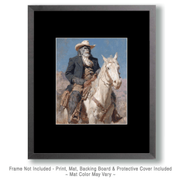 Gentleman Bigfoot on a White Stallion Art