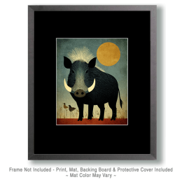 Standing Javaline Boar Art