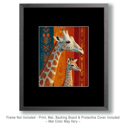 African Giraffe Wallpaper Artwork