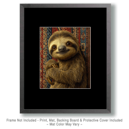 Vintage Sloth Wallpaper Artwork