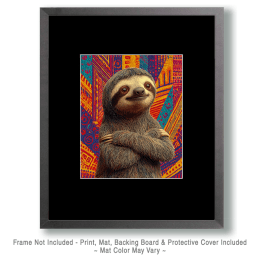 Native Sloth Wallpaper Artwork
