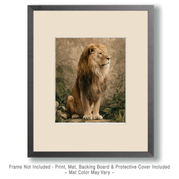 Naturalist African Lion Wallpaper Artwork