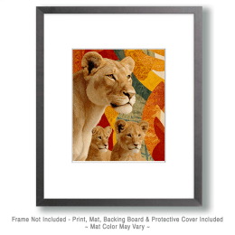 Stylized African Lion Wallpaper Artwork