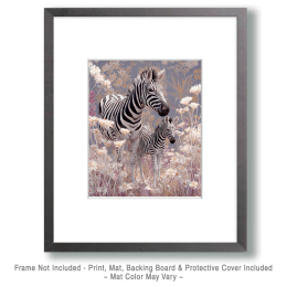 Whimsical Zebra Wallpaper Artwork