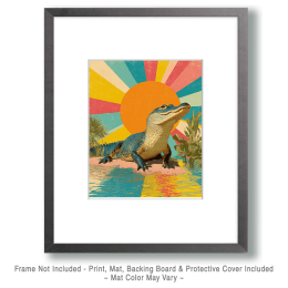 Pop Art Alligator - Zoo Animal Artwork