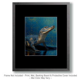 Celestial Alligator - Zoo Animal Artwork