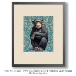Stylized Chimpanzee - Zoo Animal Artwork
