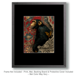 Nouveau Chimpanzee - Zoo Animal Artwork