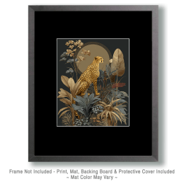 Vintage Naturalist Cheetah - Zoo Animal Artwork