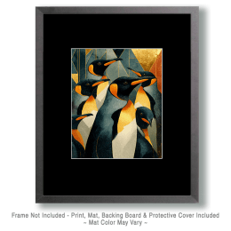 Deco Penguins - Zoo Animal Artwork