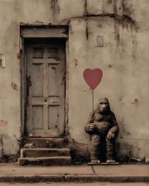 Holding a Red Heart Balloon