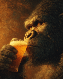 Enjoying a Cold Glass of Beer