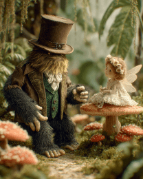 Littlefoot Listening to a Fairy