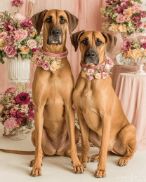 Great Dane Couple Ready for the Wedding