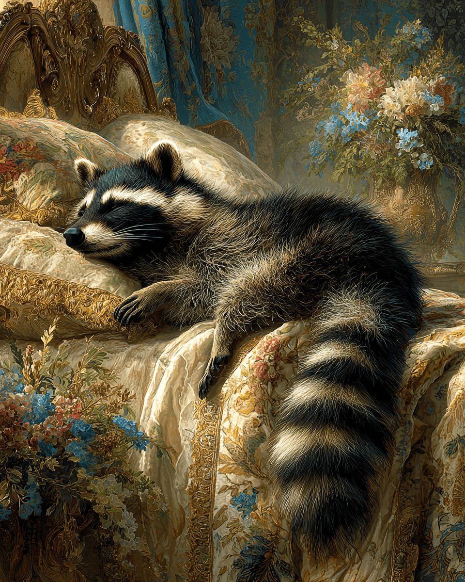 Raccoon Taking a Nap