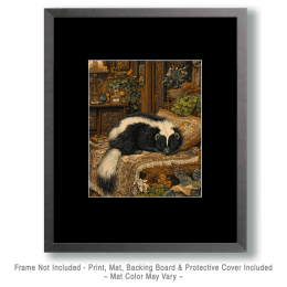 Skunk in Bed Art