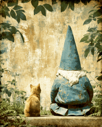 Kitten and Friend Reminisce