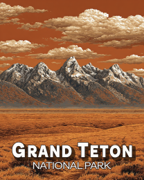 Vintage Mountain Range