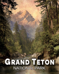 Vintage Mountain Scene