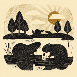 Busy Beaver Day Art print