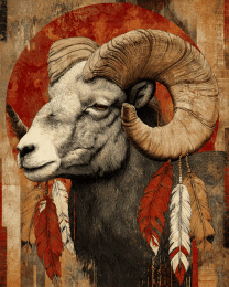 Native Bighorn Ram