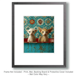 Two Miserable Kittens in a Bathtub Art