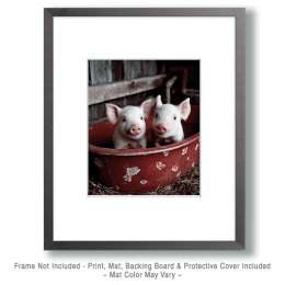 Piglets in a Bathtub Art
