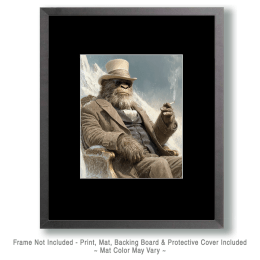 Smoking a Joint by a Glacier Art