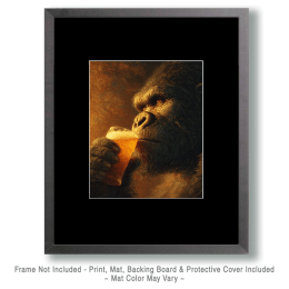 Enjoying a Cold Glass of Beer Art