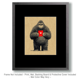Minimalist Bigfoot Art