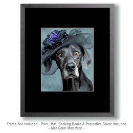 Ms Great Dane's New Hat Art