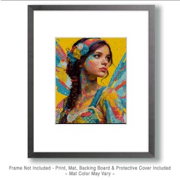 Pop Art Fairy Looking for Her Friend Art