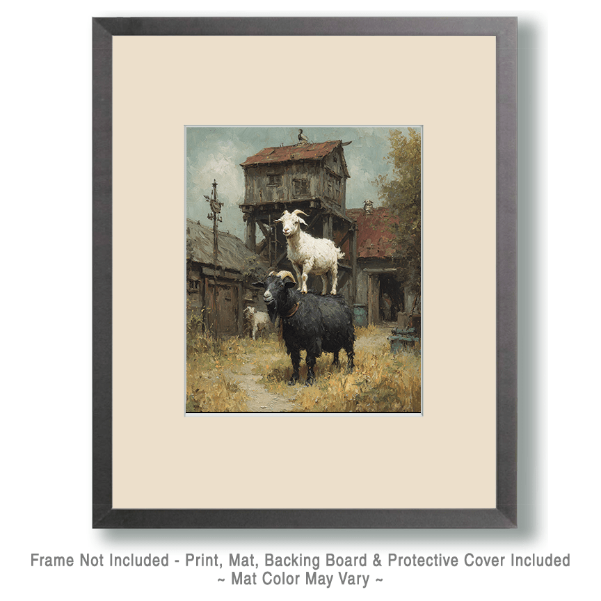 Goat Atop a Goat Art