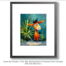 Surprised Little Donkey Art