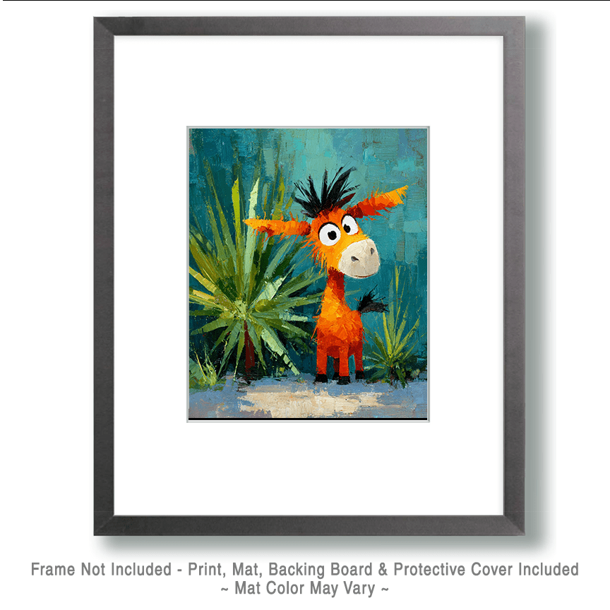 Surprised Little Donkey Art