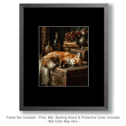 Fox Taking a Nap Art