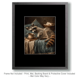 One Tired Raccoon Art