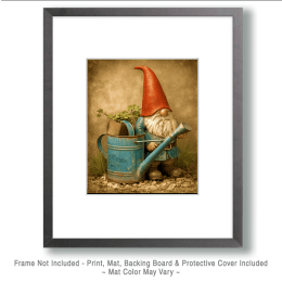 Gnome & Watering Can Still-Life Art