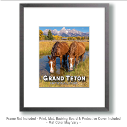 Horse Friends Art Print