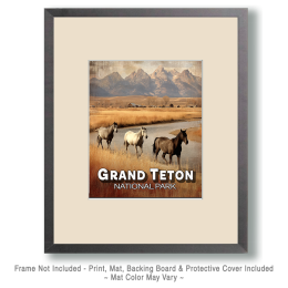 Three Horses Art Print