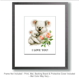 Koala Mom and Baby Art