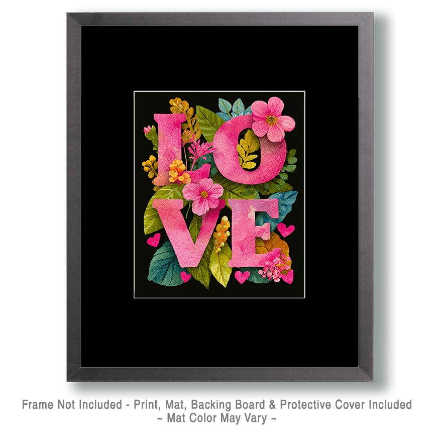Nature Floral Letters Art