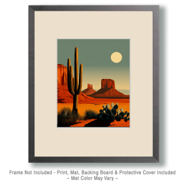 70's Desert Landscape ArtworkArt