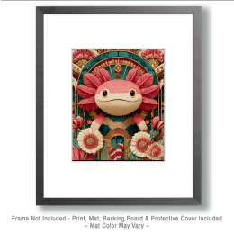 Royal Axolotl Art