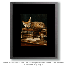 Fennec Fox Sleeping on Stack of Books Art