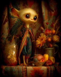 Cute Young Alien Still-Life