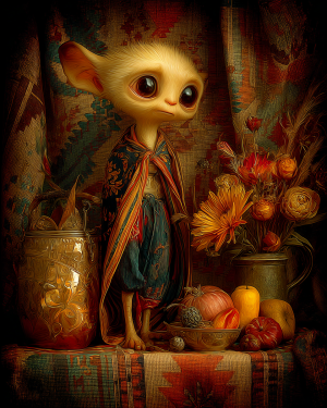 Cute Young Alien Still-Life